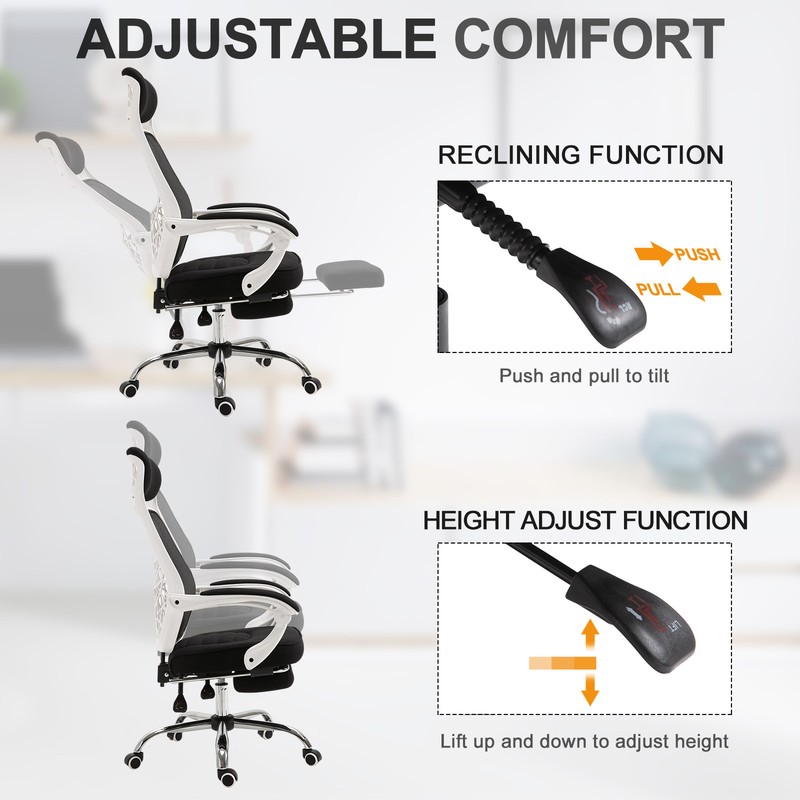 Ergonomically Designed Office Working Desk Chair w/ Back Angle Adjustment gallery