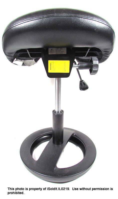 TWIXT SADDLE SEAT STOOL SAFCO PRODUCTS ERGONOMIC Black Vinyl Adjustable gallery