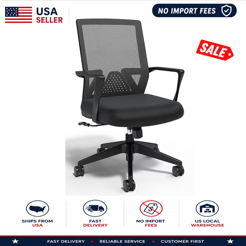 Staples Cartwright Ergonomic Swivel Task Chair Black Fabric Mesh ST63106-CC