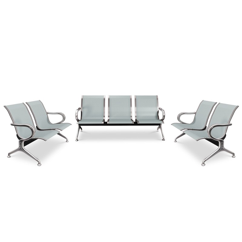 7 Seater Reception Chair Waiting Room Bench Sofa for Airport Office Bank Salon gallery