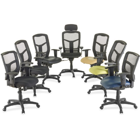 Lorell LLR86209 Managerial Mesh Mid-back Chair Black gallery