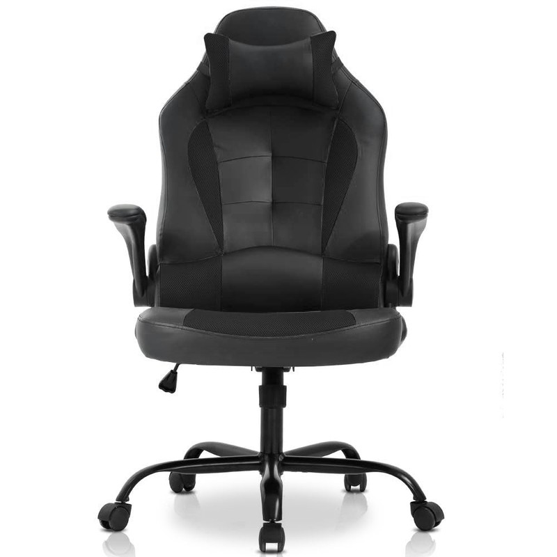 Ergonomic Gaming Chair - High Back Racing Office 27.3x28x44.5 inches, Black