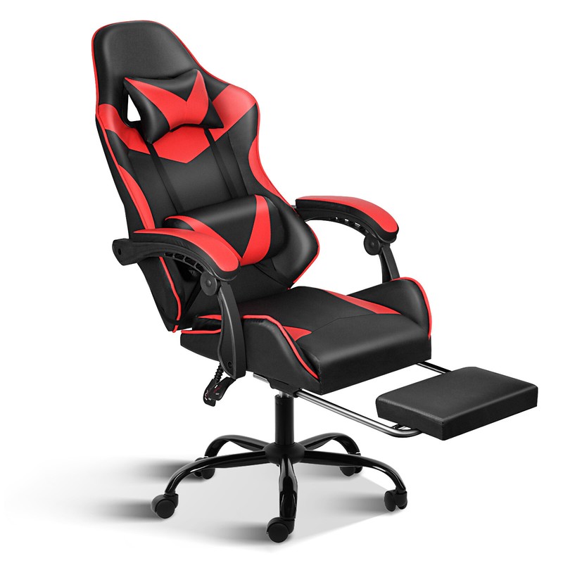 YSSOA Racing Video Backrest and Seat Height Recliner Gaming Office High Back Com