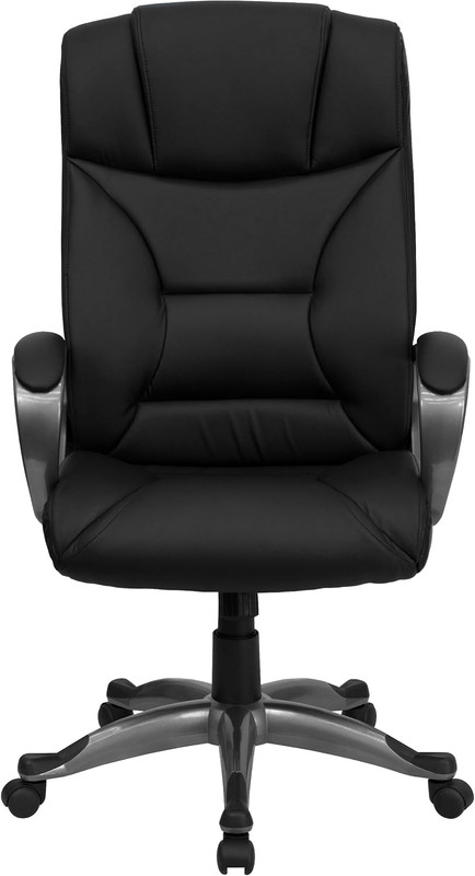 Ergonomic High Back Black Leather Executive Swivel Office Chair with Arms gallery