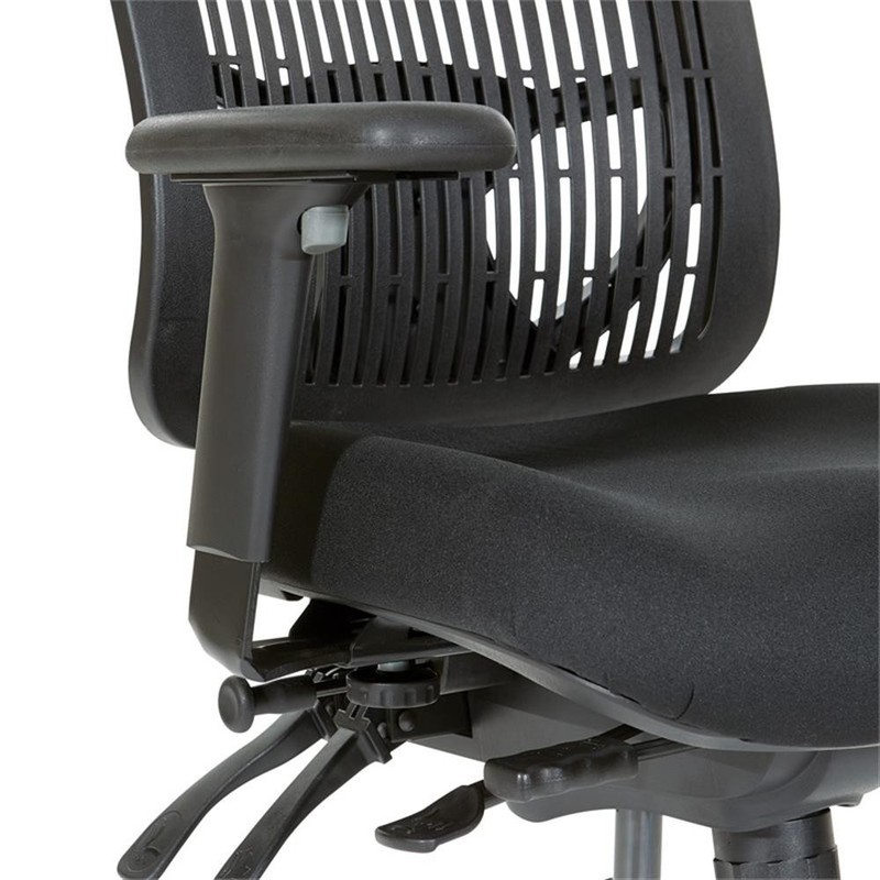 Contoured Black Plastic Back Manager's Chair gallery