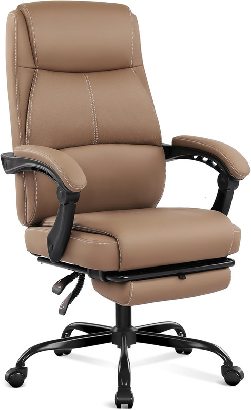 Misolant Big and Tall Office Chair with Footrest, High Back Desk Chair with Link