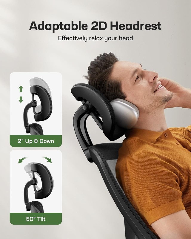Ergonomic Mesh Office Chair High Back Desk Chair Adjustable Lumbar Support wi... gallery