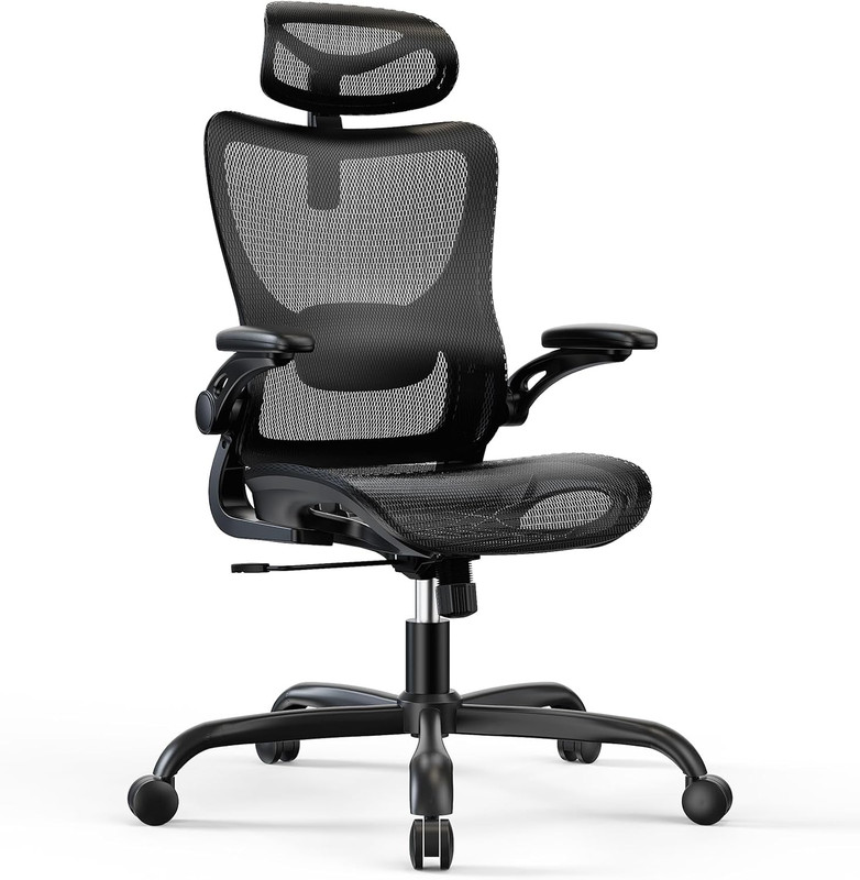 Ergonomic Mesh Office Chair High Back Home Office Desk Chair with Adaptive Lumba