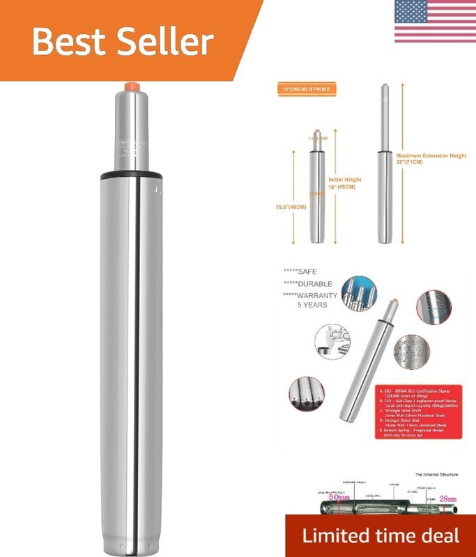 Drafting Stool Bar Stool Gas Lift Cylinder Replacement Part,Tall Heavy Duty H...