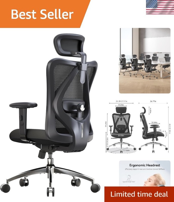 Sihoo M18 Mesh Office Chair – Stylish Ergonomic Design with Tilt Lock & Armrests