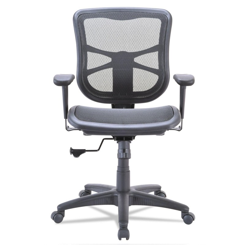 Alera Elusion Series Mesh Mid-Back Swivel/Tilt Chair 275 lbs. Black ALEEL42B18 gallery