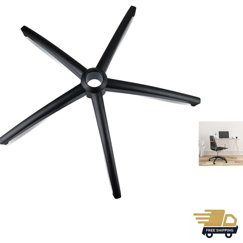 Office Chair Base 28 Inches, Desk Chair Base Part with Reinforced Metal Leg, …
