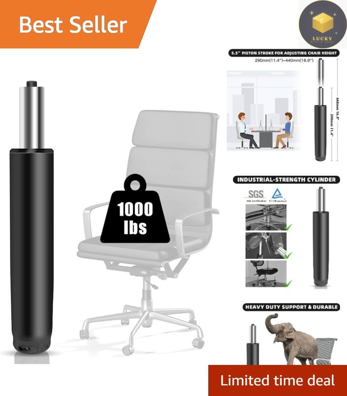 5.5 Inch Adjustable Office Chair Gas Lift Cylinder – Universal Heavy-Duty Piston