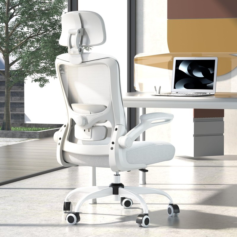 Ergonomic Office Chair for Long Hours, Full-Body Support, Relieve Neck & Back…
