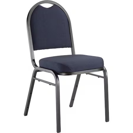 National Public Seating 9254-Bt Stacking Chair, 9200 Series, Fabric Blue