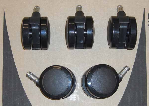 GENUINE Set 5 Herman Miller Aeron Embody Setu Celle Chair Hard Floor OEM Casters gallery
