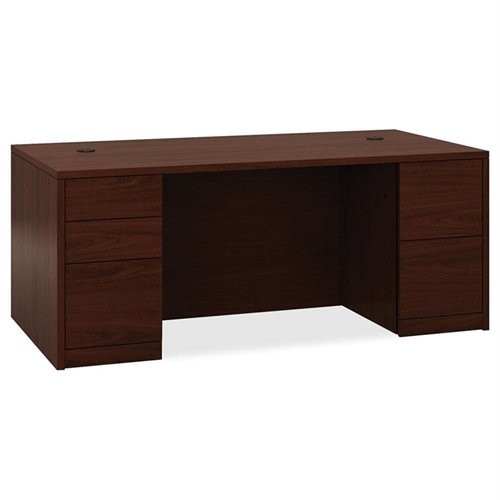 The Hon 105890NN Pedestal Desk 72″ Mahogany 5 Drawers