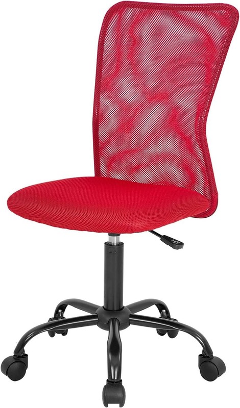 Armless Mesh Back Office Chair - Adjustable Swivel Task Chair for Home & Office gallery