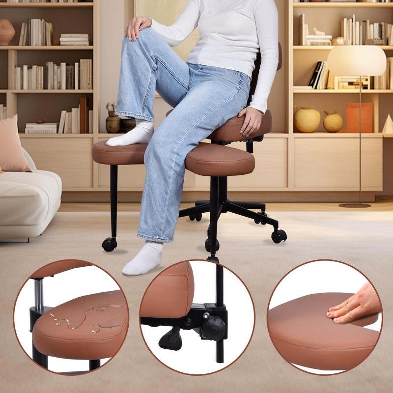 Ergonomic Cross Legged Office Chair With Wheels For Meditation Gaming Stand gallery