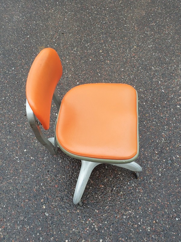 1972 Orange Good Form Comfort Office Chair By General Fireplace Co. gallery