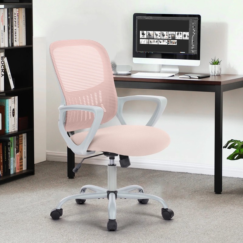 Edx Desk Chair with Ergonomic Lumbar Support for Home, Office, Bedroom, 250lbs, gallery