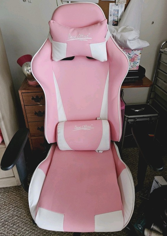 Gaming Chair Office Chair Desk Chair with Lumbar Support Headrest Armrest Task gallery