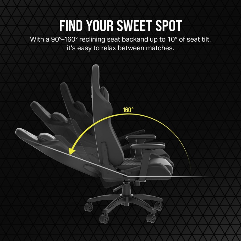 Corsair TC100 RELAXED Gaming Chair Leatherette gallery