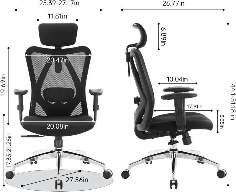 Sihoo M18 Mesh Office Chair - Stylish Ergonomic Design with Tilt Lock & Armrests gallery