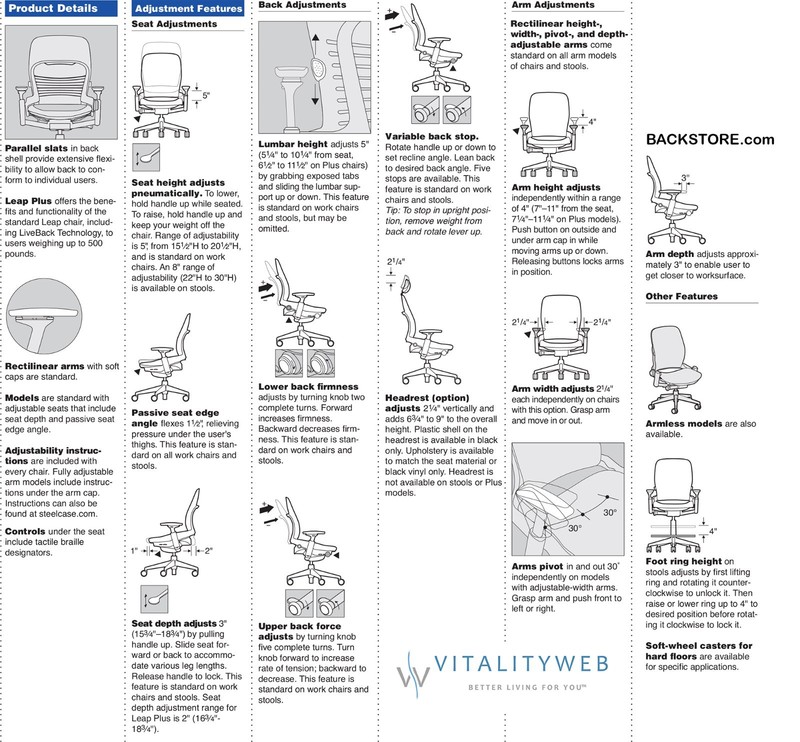 New Steelcase Leap PLUS Adjustable Chair V2 Buzz2 Sunrise Fabric 500lb Platinum gallery