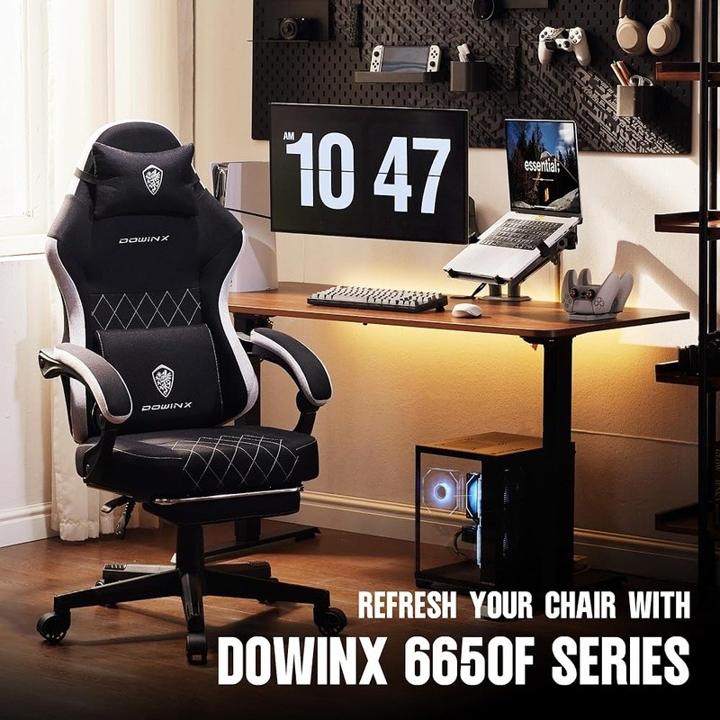 Ergonomic Gaming Chair W/ Breathable Mesh Fabric & Individual Spring Support New gallery