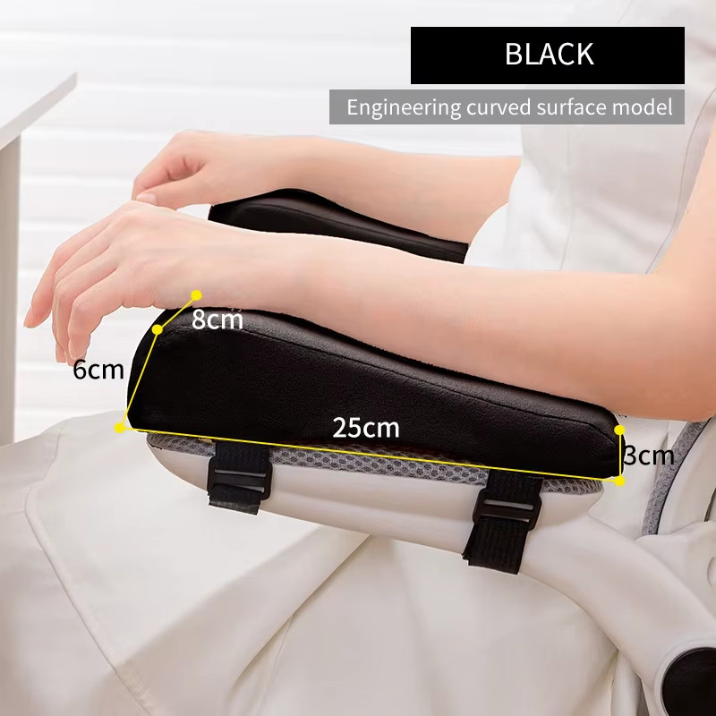 1 Pair Foam Elbow Pillow Chair Armrest Pads Support Arm Rest for Office Chair Ar gallery