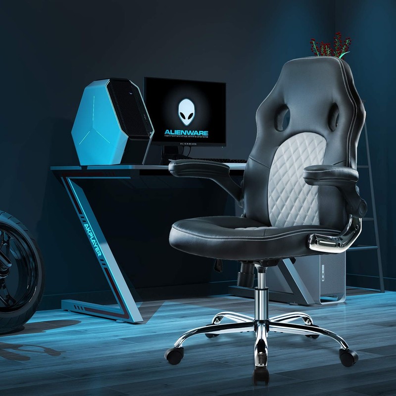 Gaming Chair Ergonomic Office Chair PU Leather Computer Chair High Back Desk Cha gallery