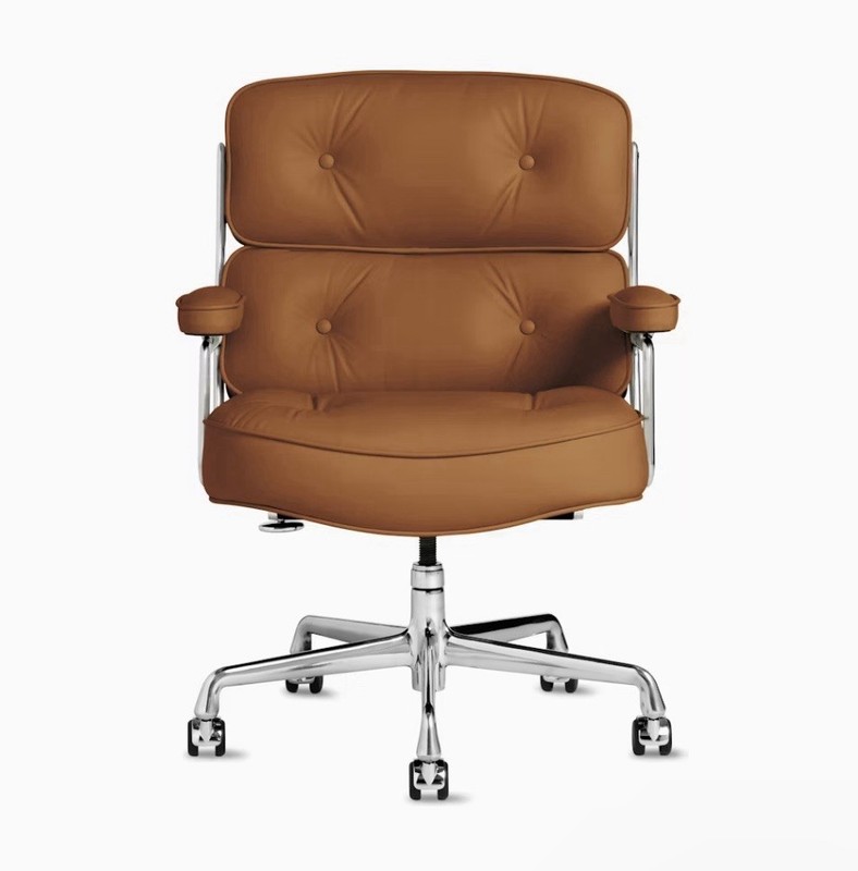 Inspired By Herman Miller Time Life Brown Leather Chair