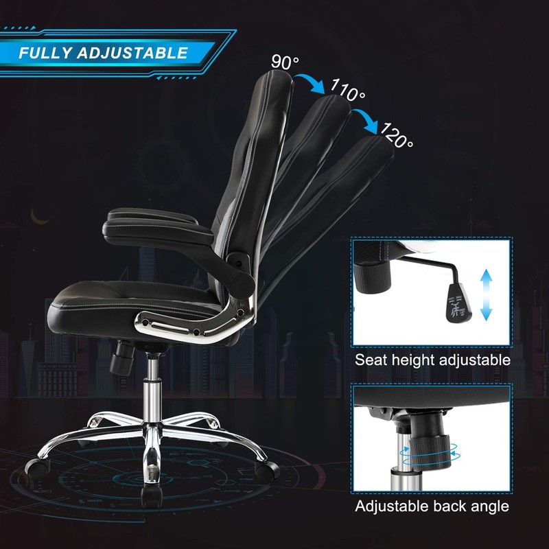 Gaming Chair Ergonomic Office Chair PU Leather Computer Chair High Back Desk Cha gallery
