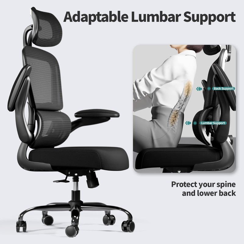 Office Chair Ergonomic Desk Chair, 330 LBS Home Mesh Office Desk Chairs with ... gallery