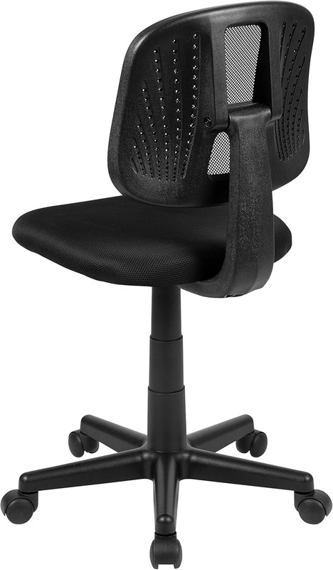 Ergonomic Mesh Mid-Back Swivel Task Chair with Adjustable Height, Black gallery