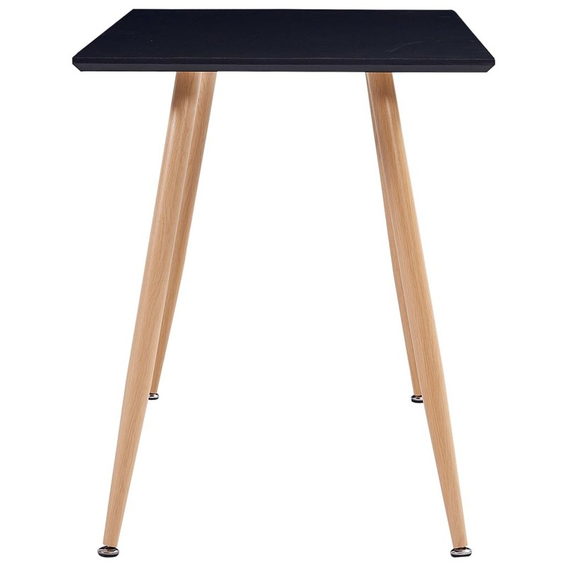 Dining Table Kitchen Table Dining Room Dinner Table Black and Oak MDF vidaXL gallery