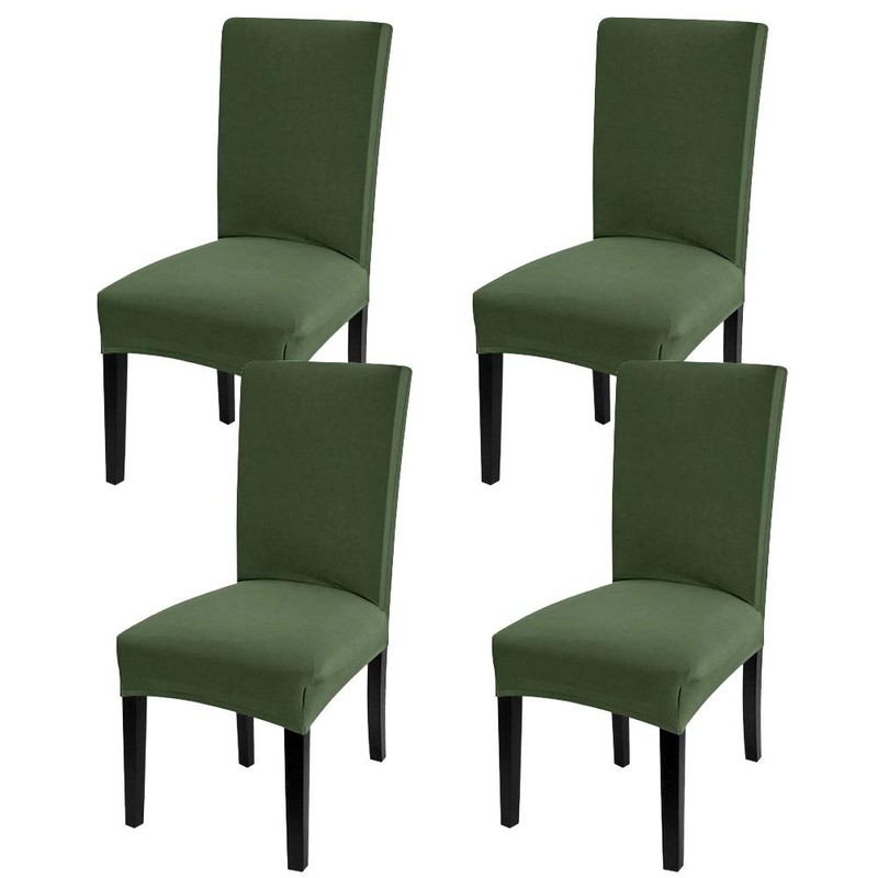 Fuloon 4 Pack Super Fit Stretch Removable Washable Short 4 PACK, Dark Green