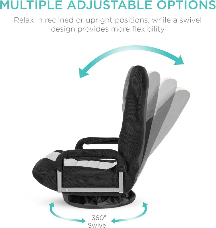 Swivel Gaming Chair 360 Degree Multipurpose Floor Chair Rocker for TV, Reading, gallery