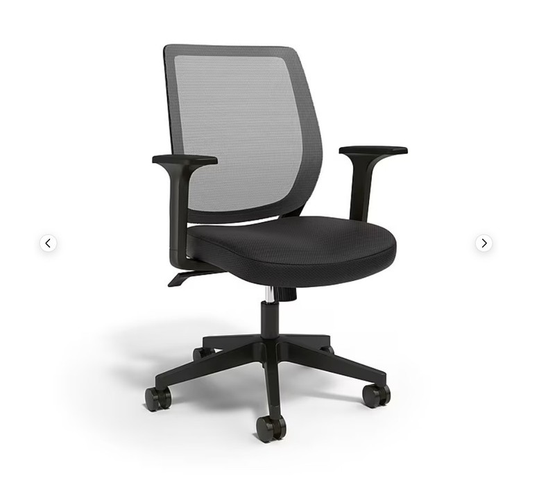 Staples Essentials Ergonomic Fabric Swivel Task Chair