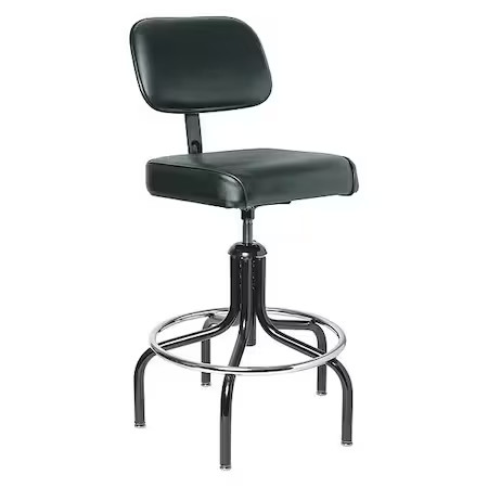 Bevco 2600/5V-Bk Vinyl Task Chair, 24″ To 31″, No Arms, Black