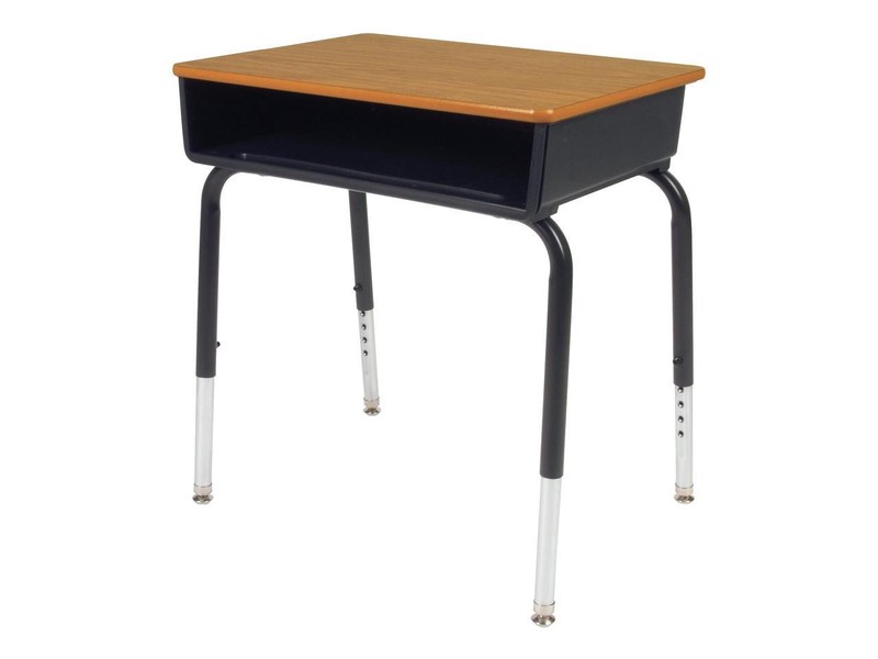 Lorell Book Box Student Desk - Rectangle Top - 18" Table Top Width x 24" Table T