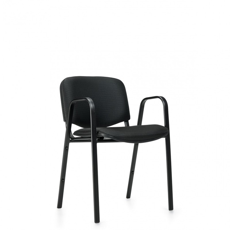 OTG Stack Guest Pantry Kitchen Chair OTG11703 (Set Of 2) Black Fabric + Frame gallery
