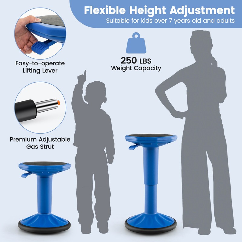Kids Active Motion Stool Ergonomic Wobble Chair w/360-Degree Flexible Wiggle gallery