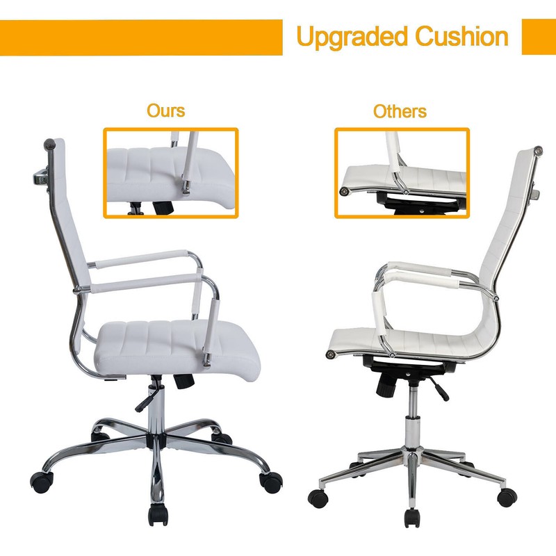 Ergonomic PU Office Chair Executive Computer Chair w/Height Adjustable Seat Home gallery
