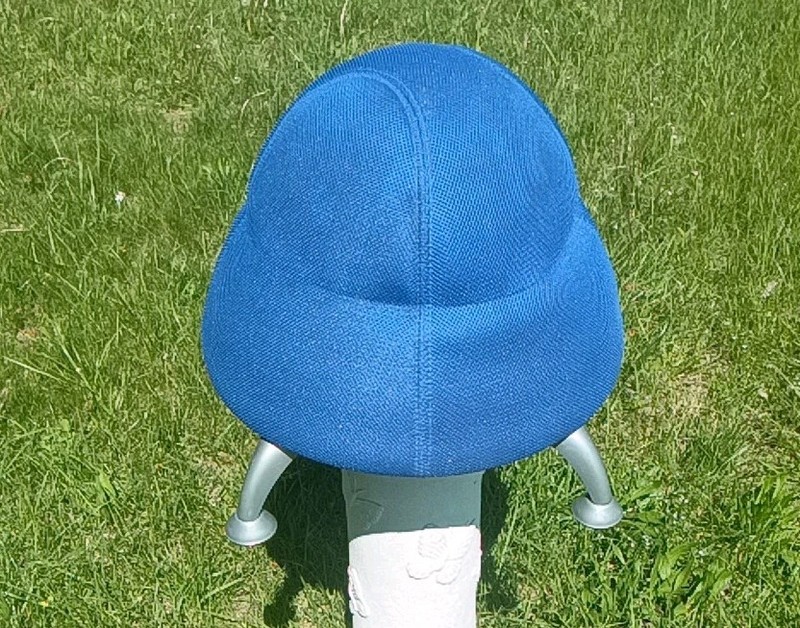 Safco 4755BU Runtz Ball Chair, Backless – Supports Up to 250 lb – Blue Fabric Se