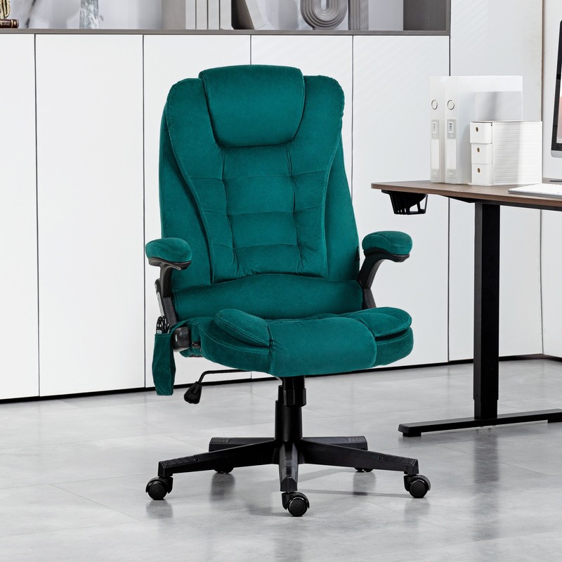 6 Point Vibrating Massage Office Chair with Lumbar Heat