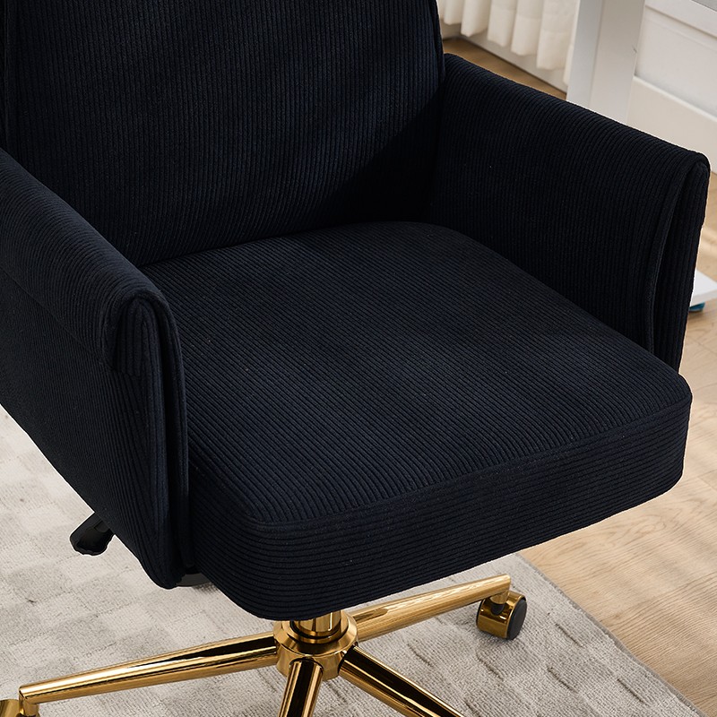 Mid-Back Liftable Office Chair Ergonomics for Working Studying or Relaxing Black gallery