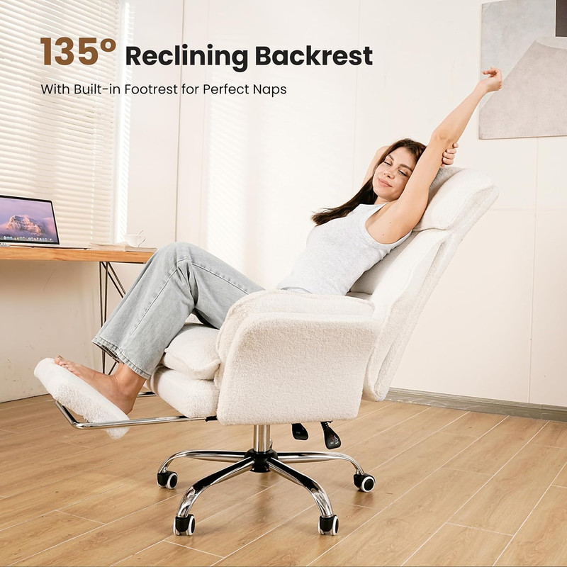 Big and Tall Office Chair, Flip Armrests for Pets & Cross Legged Sitting, Execut gallery
