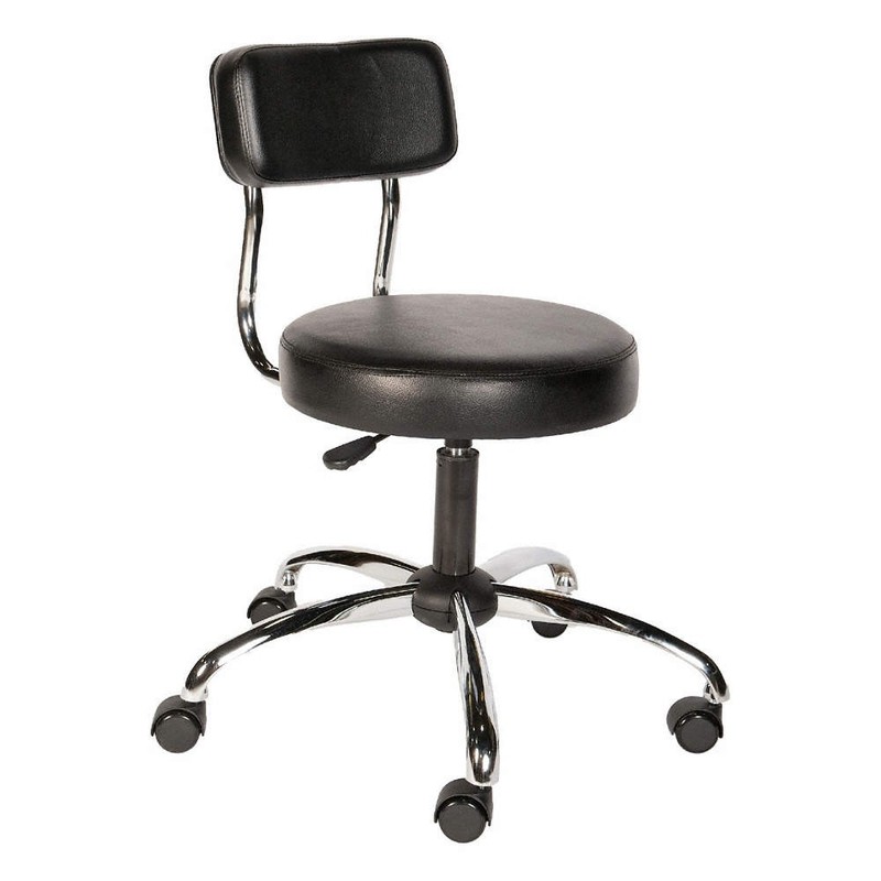 SHOPSOL 3010012 Stool,Yes Backrest,17 to 22 in. 45TX11